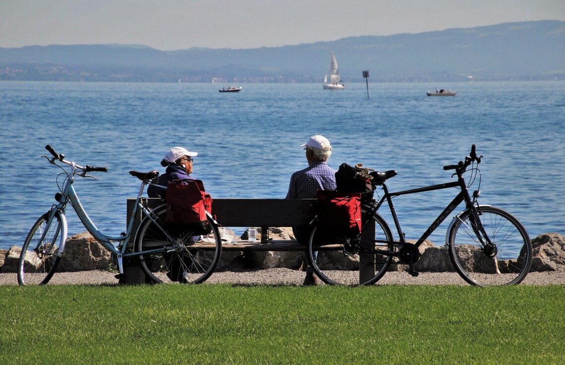 fietsen aan zee